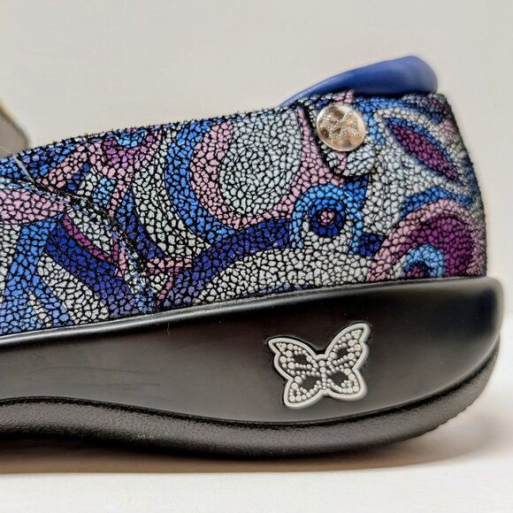 Alegria by PG Lite Mosaic Print Clogs in Blue & Pink - KEL-596 - Picture 4 of 14